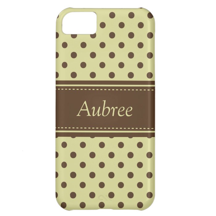 Yellow n Brown Dots iPhone 5 Case Mate