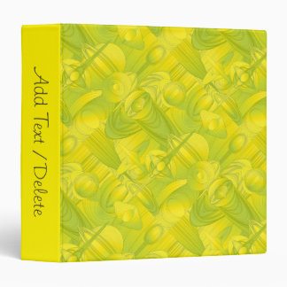 Yellow n Green Art Deco Personal Binder