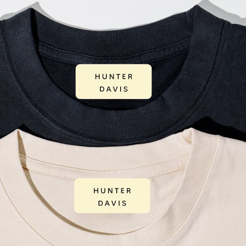 Yellow name labels