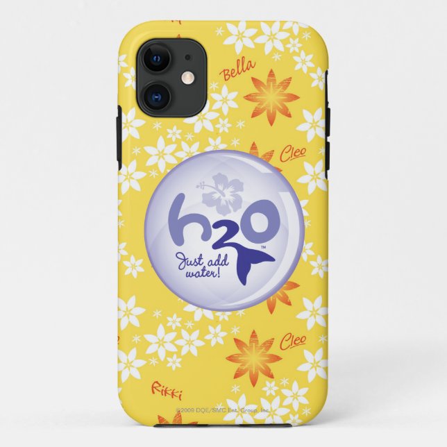 Yellow Name Pattern Case-Mate iPhone Case (Back)