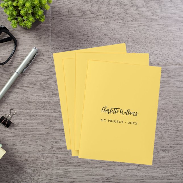 Yellow name script  pocket folder (Creator Uploaded)