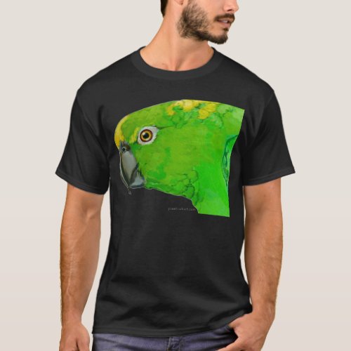 Yellow Nape Amazon Parrot dark design T_Shirt