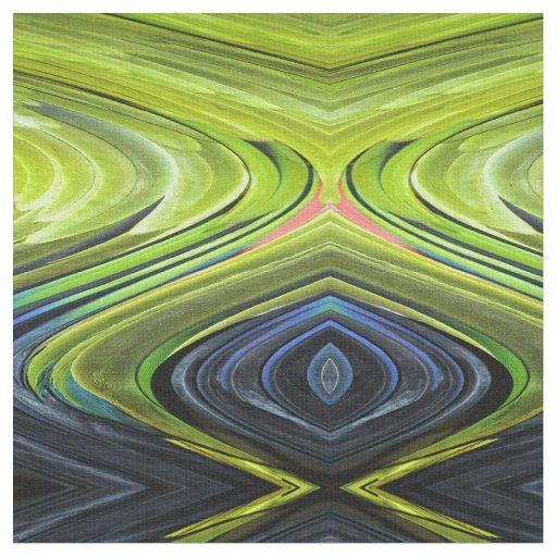 Yellow-Naped Amazon Parrot Feathers by STaylor Fabric