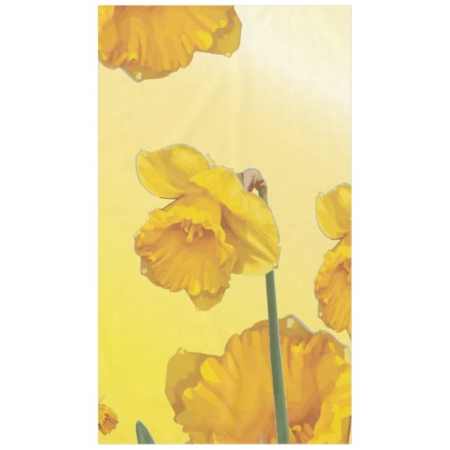Yellow Narcissus Daffodil Tablecloth