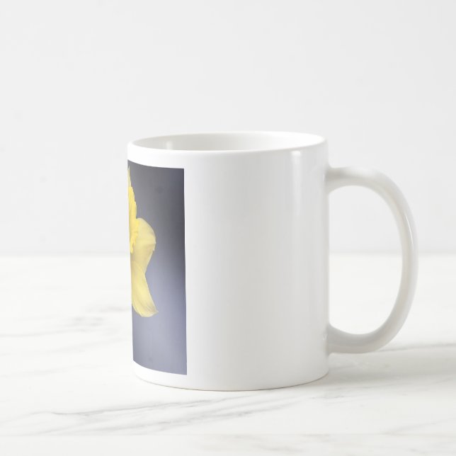 Yellow Narcissus Flower Floral watercolor paint Coffee Mug (Right)