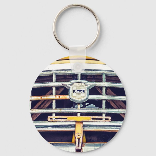 Yellow Nash Rambler Button Keychain (Front)