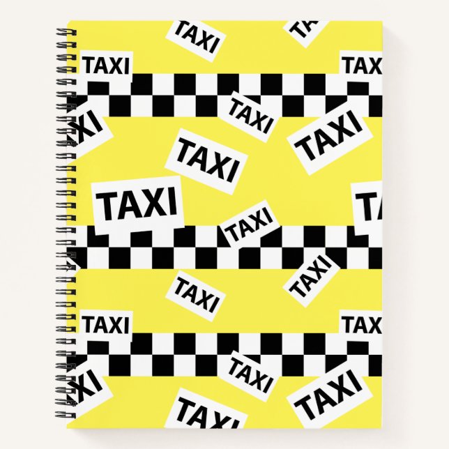Yellow New York Taxi Cab Notebook (Front)