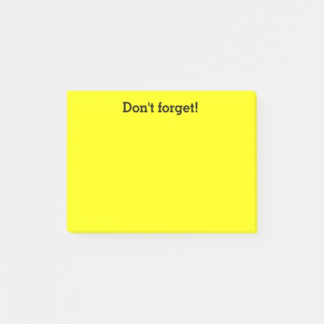 Yellow notes | Custom office supplies (Front)