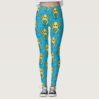 Yellow Octopus Leggings