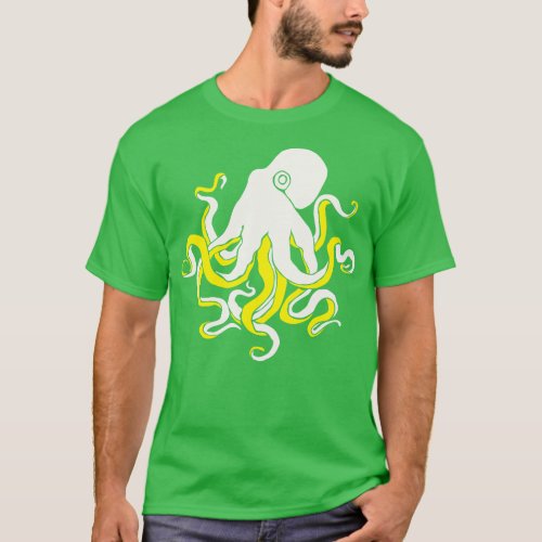 Yellow octopus T_Shirt
