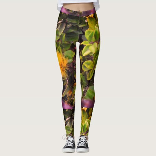 Yellow Ohia Leggings