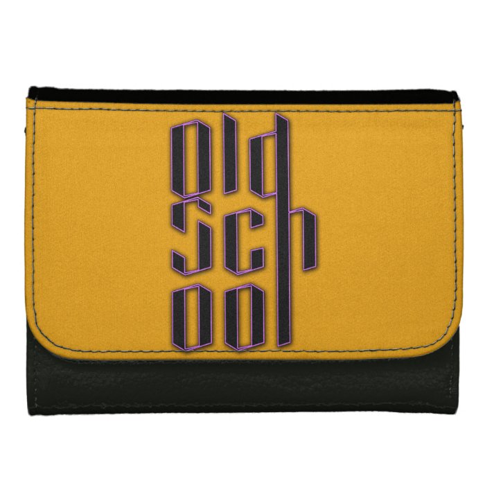 Yellow Old School Women's Wallet