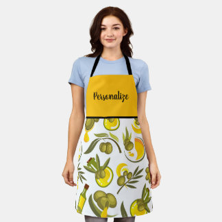 Yellow Olive Oil Apron