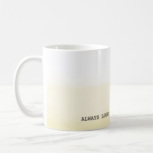 Yellow Ombre Bright Side Coffee Mug (Left)