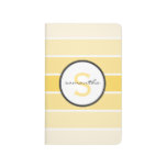 Yellow Ombre Stripes Journal at Zazzle