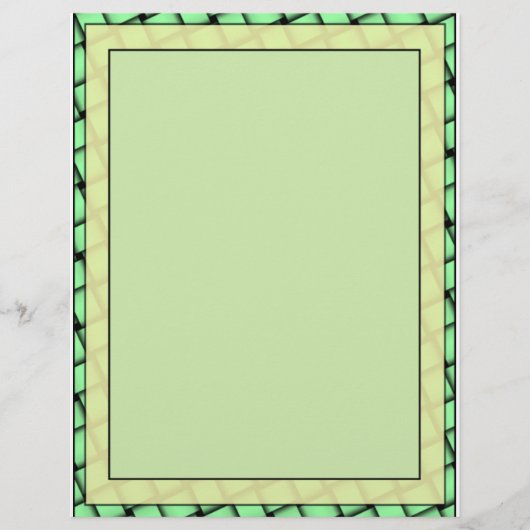 Yellow on Green Weave Blank (Front)