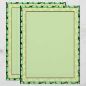 Yellow on Green Weave Blank (Front/Back)