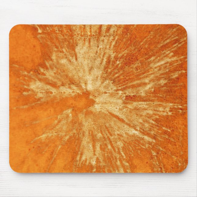 Yellow on Orange Paintball Mouse Pad (Front)