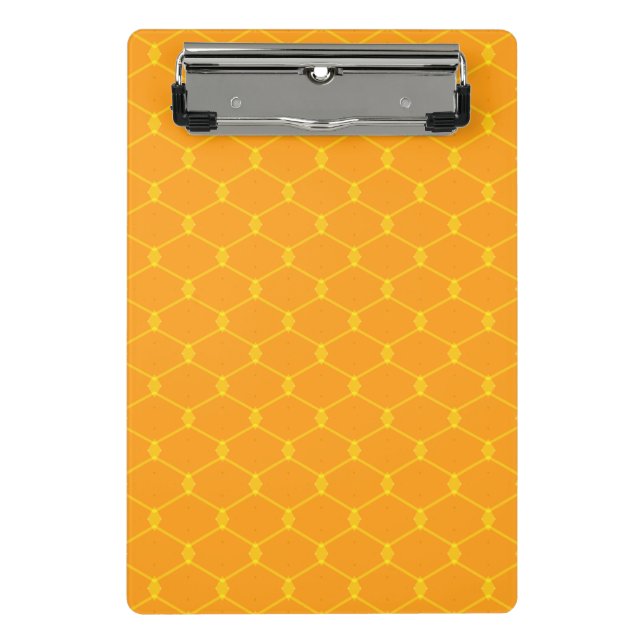 Yellow Orange 18 Mini Clipboard (Front)