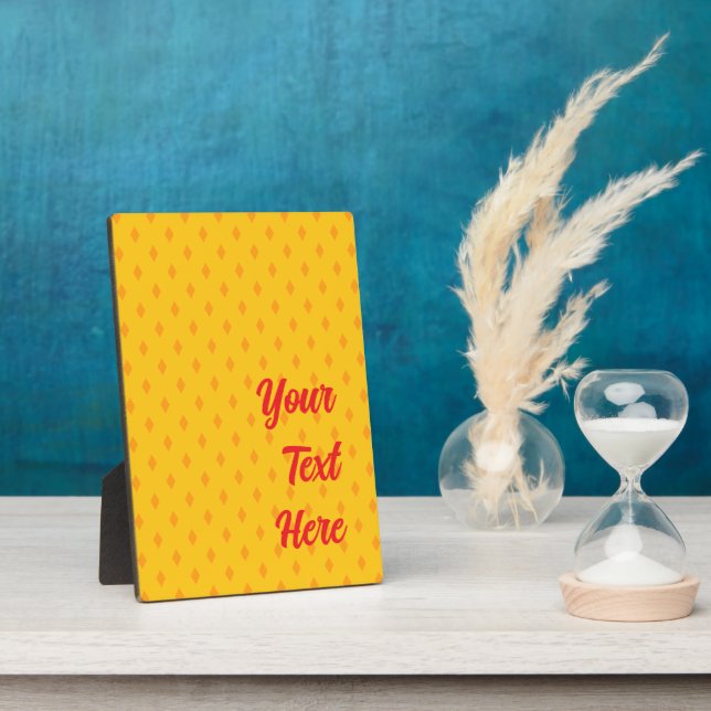 Yellow Orange 2 Plaque (Side)