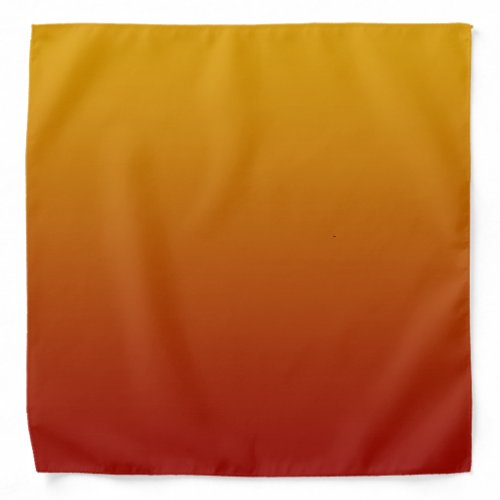 Yellow Orange And Red Ombre Bandanna