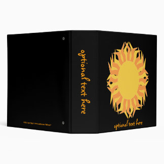 Yellow, Orange, Black binder 2 inch