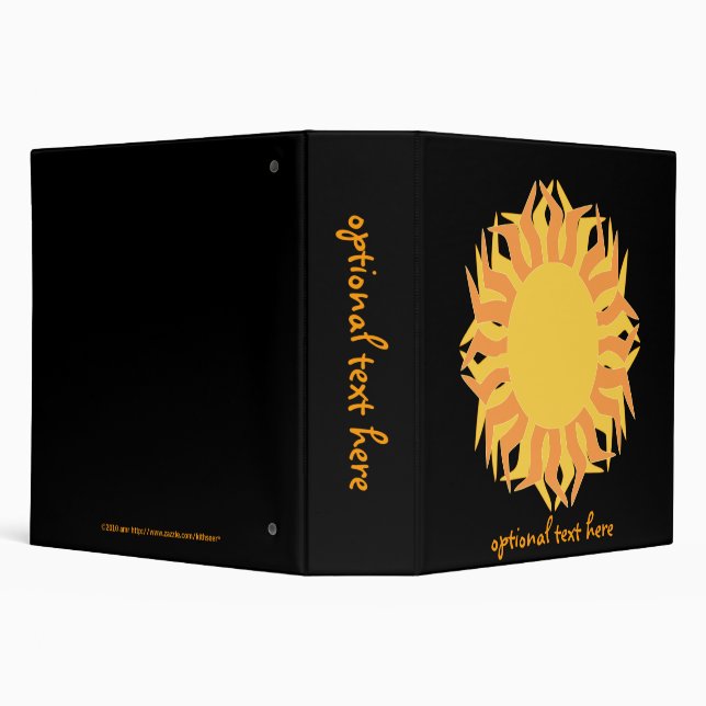 Yellow, Orange, Black binder 2 inch (Background)