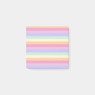 Yellow Orange Blue Green Purple Stripes Template Post-it Notes