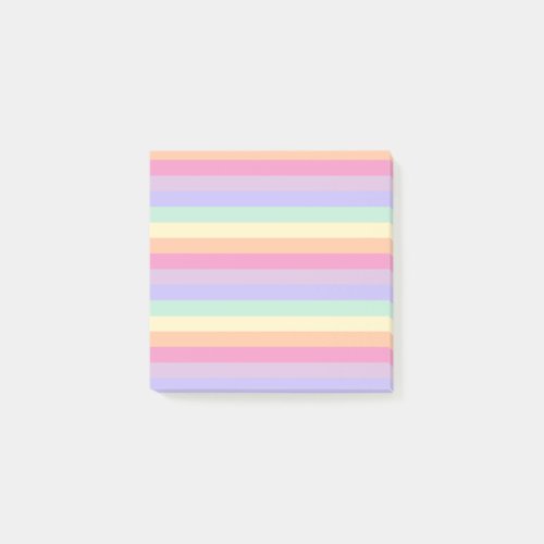 Yellow Orange Blue Green Purple Stripes Template Post_it Notes