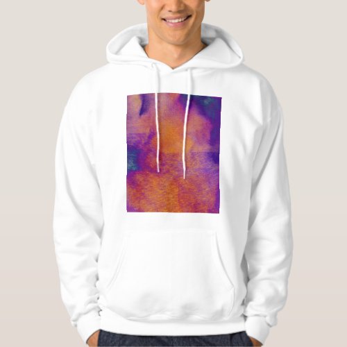 Yellow orange blue purple modern graphic design hoodie