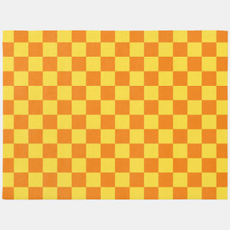 Yellow Orange Checkerboard Checkered Checked Check Outdoor Rug