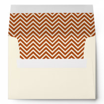 Yellow Orange Chevron Pattern Envelope