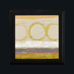 Yellow & Orange Circles on Multicolored Background Gift Box<br><div class="desc">June Erica Vess is the artist behind this amazing piece of art. Yellow and orange circles rest on a multicolored background. A unique work,  this would make a great custom design for many Zazzle products. Order yours now!</div>