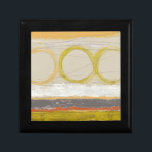 Yellow & Orange Circles on Multicolored Background Gift Box<br><div class="desc">June Erica Vess is the artist behind this amazing piece of art. Yellow and orange circles rest on a multicolored background. A unique work, this would make a great custom design for many Zazzle products. Order yours now!</div>
