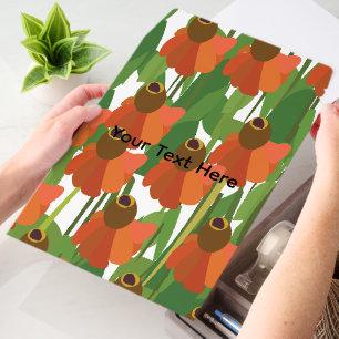 Yellow Orange Daisy Flower Floral Envelope Mailers