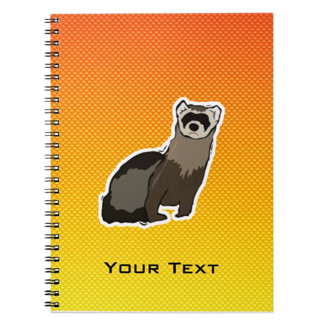 Yellow Orange Ferret Notebook (Front)