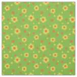 Yellow &amp; Orange floral Fabric