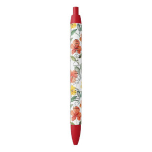 Yellow Orange Flowers Pen