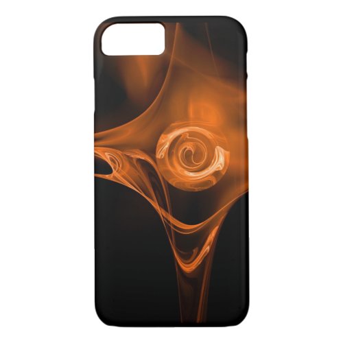 YELLOW ORANGE FRACTAL ROSE iPhone 87 CASE