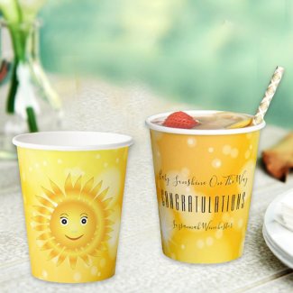 Yellow Orange Gender Neutral Template Baby Shower