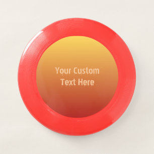 Yellow - Orange Gradient custom text frisbee