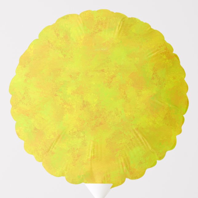 Yellow Orange Green Abstract Pattern Balloon (Front)