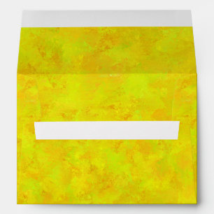 Yellow Orange Green Abstract Pattern Envelope