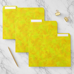 Yellow Orange Green Abstract Pattern File Folder