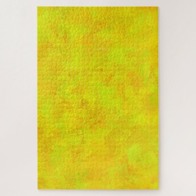 Yellow Orange Green Abstract Pattern Jigsaw Puzzle (Vertical)