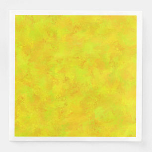 Yellow Orange Green Abstract Pattern Paper Dinner Napkins