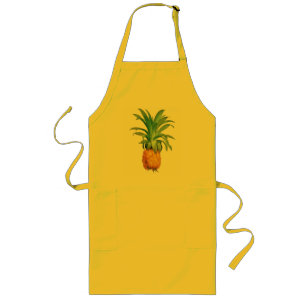 Yellow Orange Green Pineapple Long Apron
