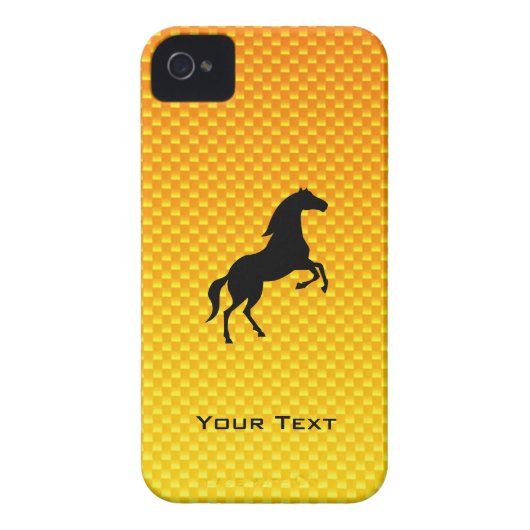 Yellow Orange Horse Case-Mate iPhone Case (Back)