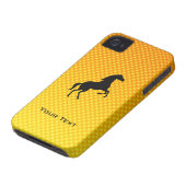Yellow Orange Horse Case-Mate iPhone Case (Bottom)