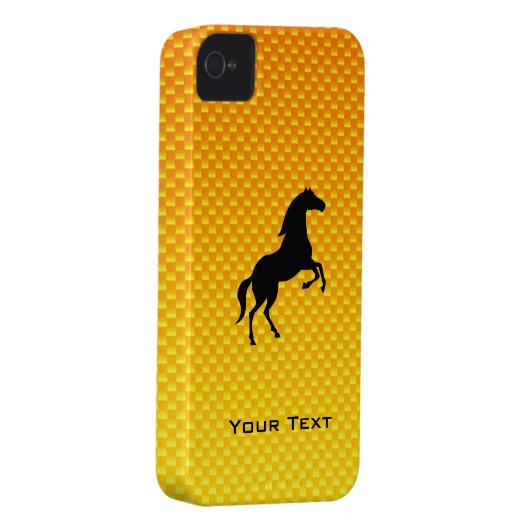 Yellow Orange Horse Case-Mate iPhone Case (Back/Right)